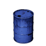 Blue Metal Barrel